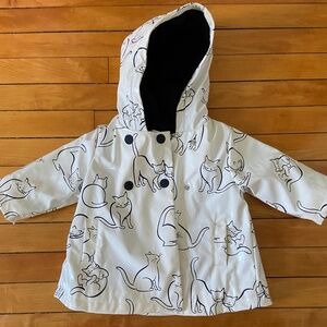 Jacadi Cat Print Raincoat